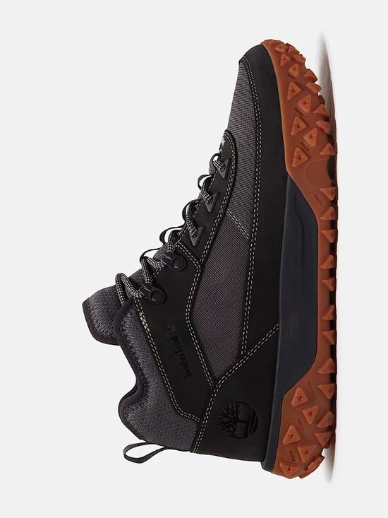 Timberland Mens Mid Sneaker Boot Black/Dark Grey Mesh main image 8